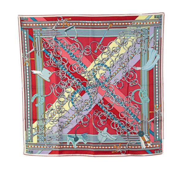 Hermes BRIDES ET GRIS GRIS Silk Scarf - Picture 1 of 6